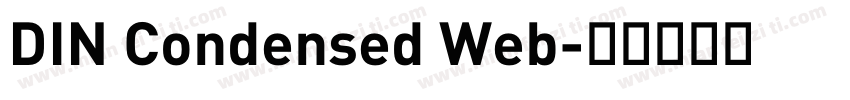 DIN Condensed Web字体转换